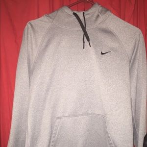 Space Grey Nike Dri-Fit Sweater with Black Trim